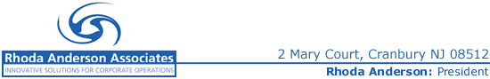 [Rhoda Anderson Associates: Innovative Solutions for Corporate Operations]